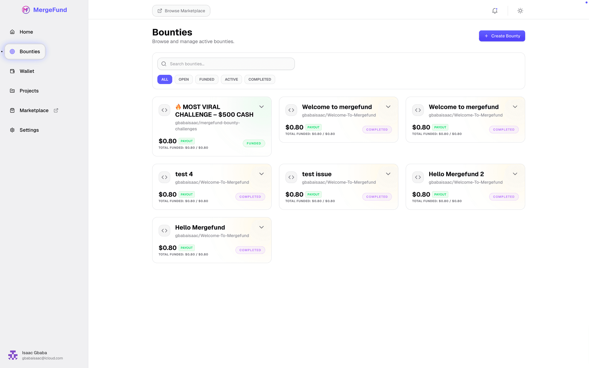 Outcome-Based Bounties