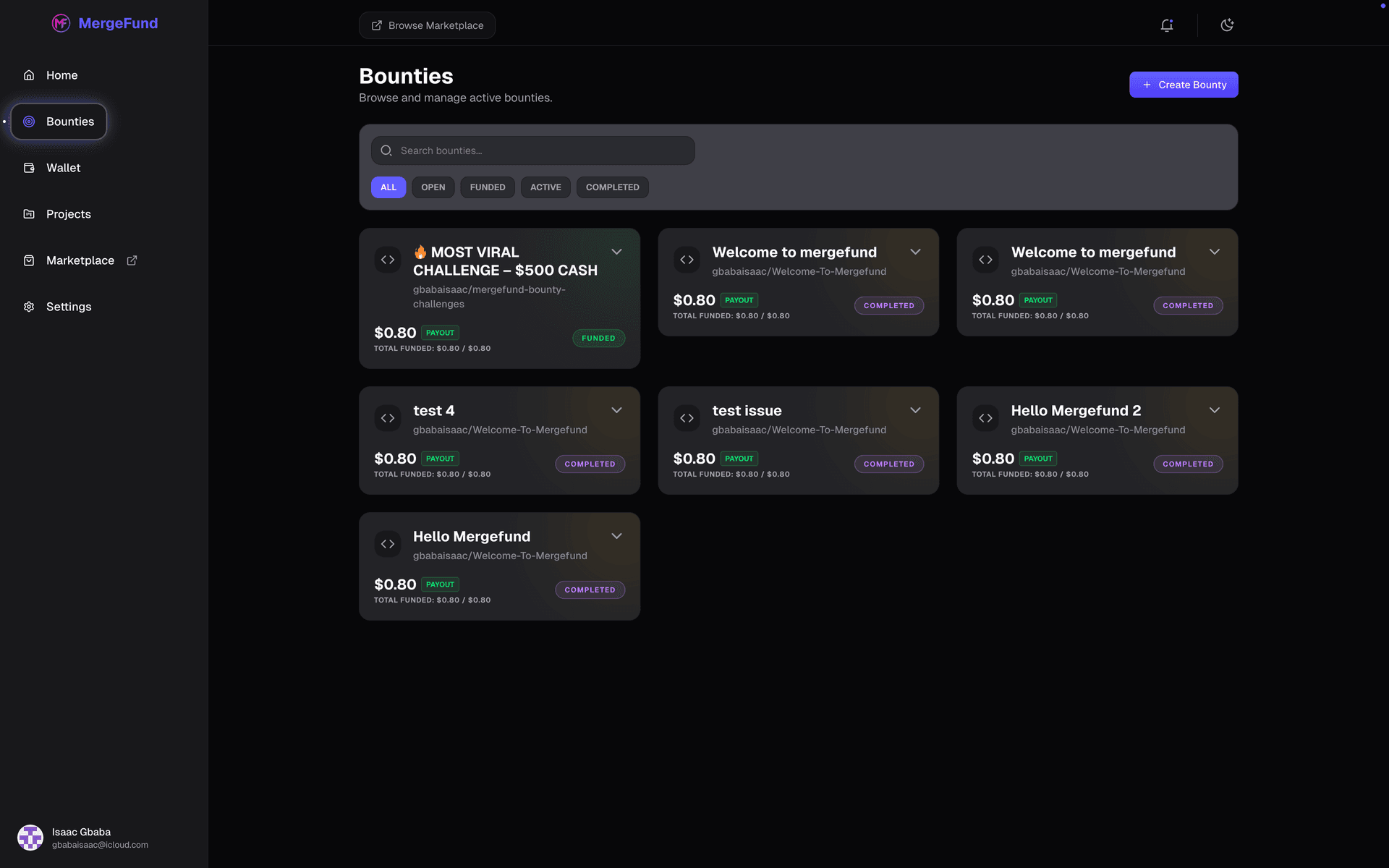 Outcome-Based Bounties